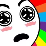 Surprised Rainbow Face