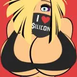 I heart silicon red