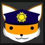 Fox wears police cap