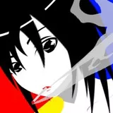 With a cigarette in the corner of one's mouth