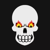 Skull Fire Eyes
