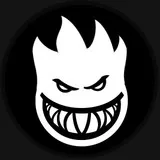 Spitfire Wheels (white) flame logo/roundel