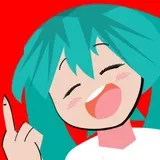 hatsune miku flip the bird mode