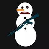 angry snowman