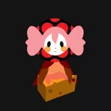 Charlotte sitting on Cheese (fixed)