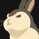 ウサギガニゲテル！