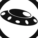 UFO - black and white