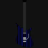 Schecter Synyster Gates Custom S blue stripes concept guitar