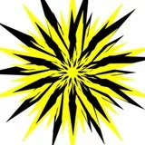 Spiked Stars(black an yellow