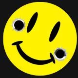 Smiley with bullet holes