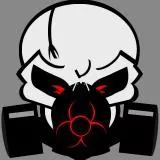 caveira mascara de gas