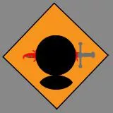 Knife yield sign