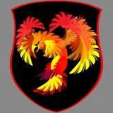 Phoenix on Shield; originally by feral_Seth