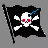 Skull to a Flag