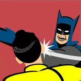 Batman slaps robin