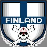 Finland Suomi headshot skull shield