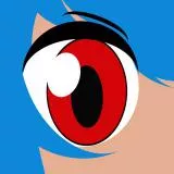 random anime eye close up