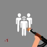 First Person Shooter AK-47 with 1 HP