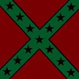 Afro-American rebel flag