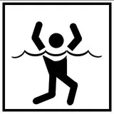 Portal 2 Test Chamber Sign - Deadly Water 