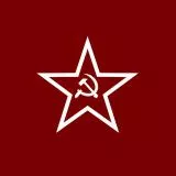 Soviet Star WWII (White & Red w/ Red Background)